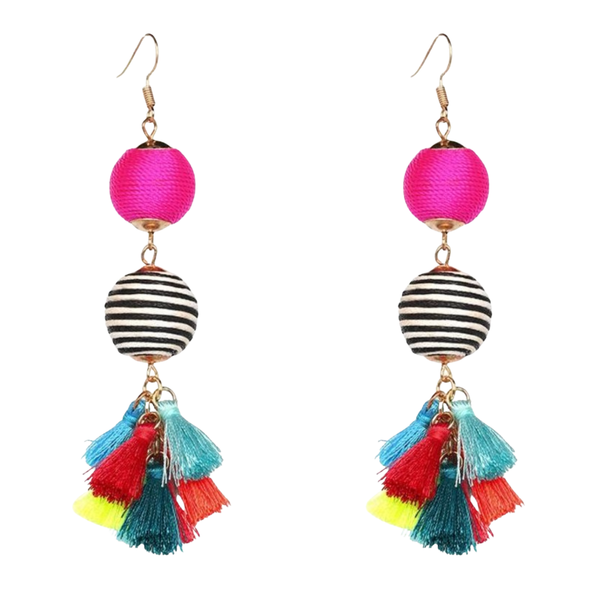 The Color Pop Tassel Earrings