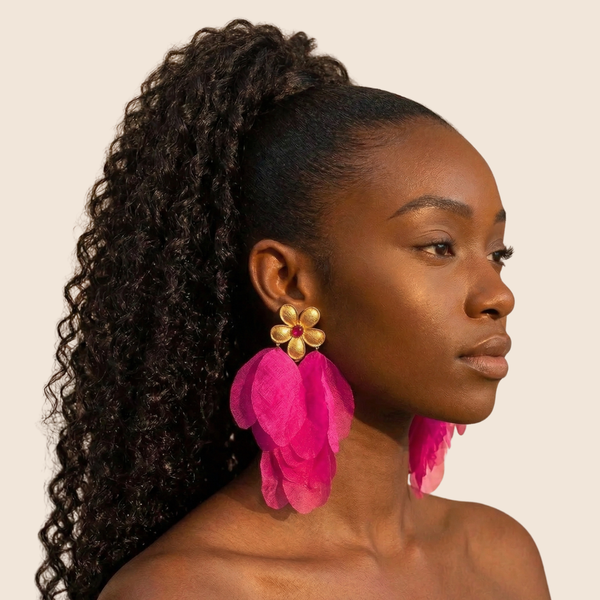 The Fuchsia Bloom Earrings