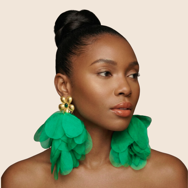 The Emerald Bloom Earrings
