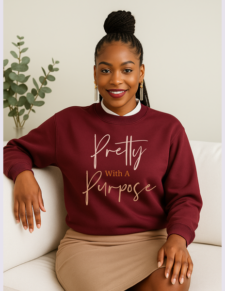 Pretty With A Purpose-Maroon