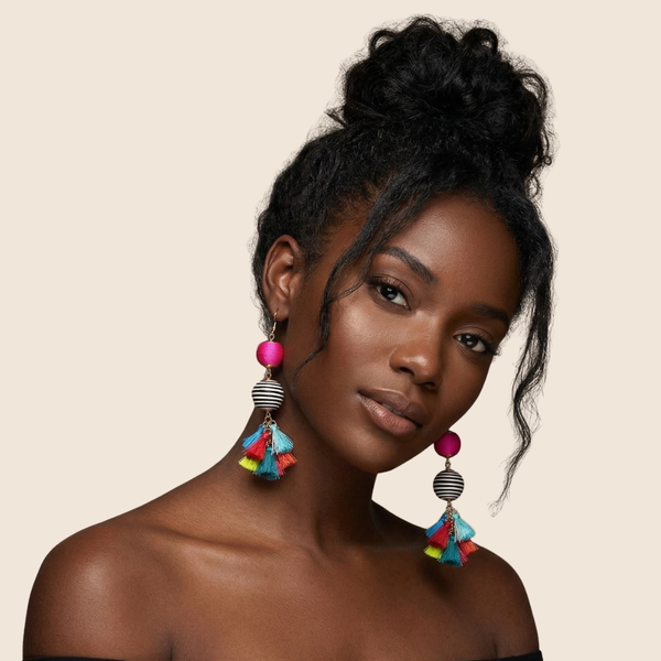 The Color Pop Tassel Earrings