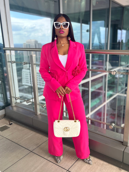 Pink Passion Blazer Set